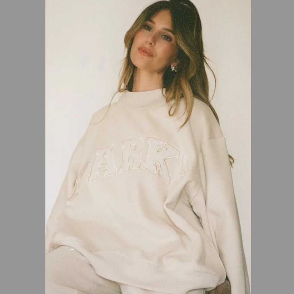 Parke Buttercream tonal monochrome mockneck - XXL